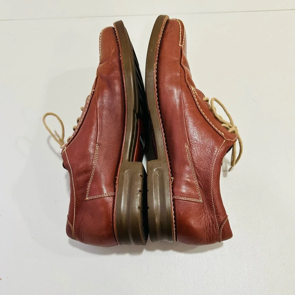 Sandro‎ Moscoloni Men’s Leather Brown Dress Shoes Square Toe Size 11D